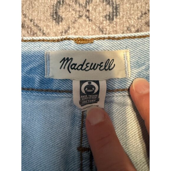 Madewell Women's Relaxed Denim Jean Shorts Size 30 Light Wash High Rise Boho - Picture 3 of 8